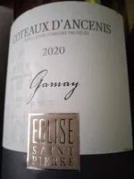 Mängden socker i gamay église saint pierre