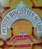 Mängden socker i Zwieback - Petites Biscottes Suisses au Lait