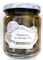 Mängden socker i Pâtissons au vinaigre fin