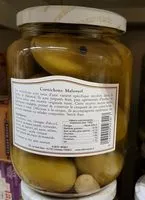 Mängden socker i Cornichons Malossol