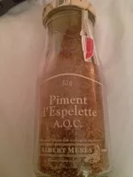 Mängden socker i Piment d'Espelette A.O.P.