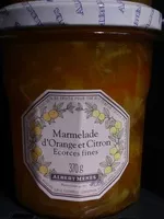 Mängden socker i Marmelade d'orange et citron écorces fines