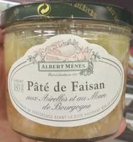 Mängden socker i Pâté Faisan aux Airelles et au Marc de Bourgogne