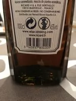 Mängden socker i Ricard