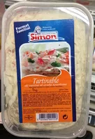 Mängden socker i Tartinable de surimi & crabe tourteau (format familial)