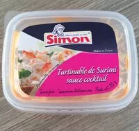 Mängden socker i Tartinable de surimi sauce cocktail