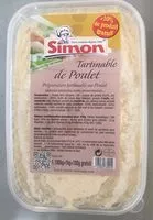 Mängden socker i Tartinable de poulet