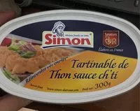 Mängden socker i Tartinable de thon sauce ch’ti