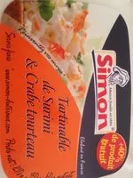 Mängden socker i Tartinable de surimi et crable tourteau