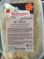 Mängden socker i Thon tartinable