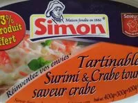 Mängden socker i tartinables de surimi & crabe tourteau saveur crabe