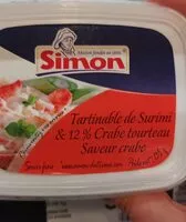 Mängden socker i Tartinable de surimi et 12% Crabe tourteau