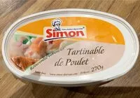 Mängden socker i Tartinable de poulet