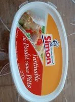 Mängden socker i Tartinable de poulet sauce pitta