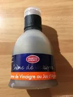 Mängden socker i Crème de vinaigre agrumes Martin Pouret