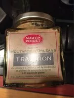 Mängden socker i Moutarde D'orléans Tradition