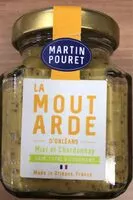 Mängden socker i Moutarde d'Orléans Miel et Chardonnay