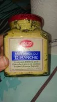 Mängden socker i Moutarde du dimanche