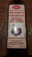 Mängden socker i Vinaigre De Vin Rouge D'Orléans à L'ancienne