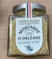 Mängden socker i Moutarde d'Orleans aux graines de pavot