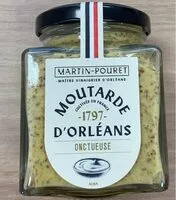 Mängden socker i Moutarde d'Orléans onctueuse