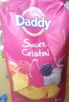 Mängden socker i Daddy cristal sachet 1kg - gamme courants