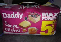 Mängden socker i Daddy cristal sachet 5 kg - gamme courants