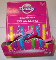 Mängden socker i Daddy Boîte Distributrice de 100 bûchettes