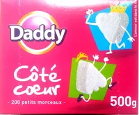 Mängden socker i Daddy cote coeur blancs petits sucres en morceaux