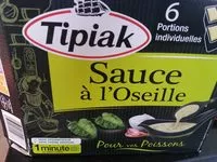 Mängden socker i Sauce à L'oseille Tipaik,