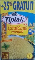 Mängden socker i Couscous moyen