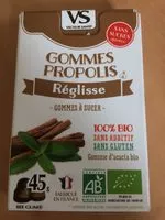 Mängden socker i Gommes Propolis Réglisse Sans Sucre Bio - 45 G - Vecteur Santé