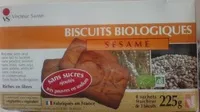 Mängden socker i Biscuits biologiques sésame sans sucres ajoutés