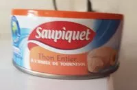 Mängden socker i Thon Entier à l'huile de Tournesol