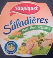 Mängden socker i Les Saladières Maïs, Thon, Légumes