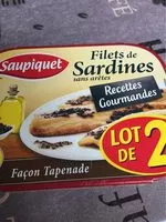 Mängden socker i Filets de sardines façon tapenade Saupiquet