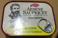 Mängden socker i Arsène Saupiquet Sardines au citron et huile de tournesol