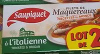 Mängden socker i Filets de maquereaux à l'italienne
