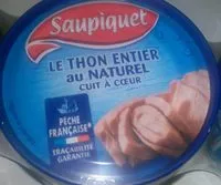 Mängden socker i Le thon entier au naturel cuit à coeur