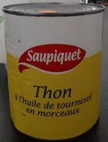 Mängden socker i Thon à l'huile de tournesol en morceaux