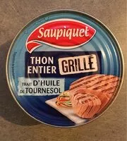Mängden socker i Thon entier grillé (trait d'huile de tournesol)
