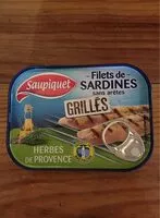 Mängden socker i Filets de sardines sans arêtes grillées aux herbes de Provence