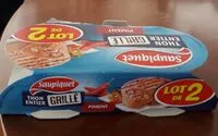 Mängden socker i Thon entier grillé : piment