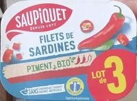 Mängden socker i Filets de sardines au piment bio