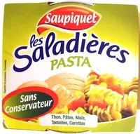 Mängden socker i Les Saladières Pasta (Thon, Pâtes, Maïs, Tomates, Carottes)