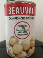 Mängden socker i Champignons de Paris