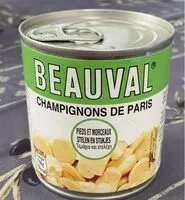 Mängden socker i Champignons de Paris