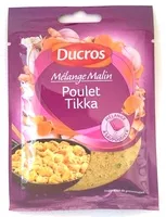 Mängden socker i Mélange Malin Poulet Tikka - DUCROS - 20 g