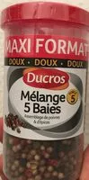 Mängden socker i Mélange 5 baies (maxi format)