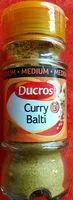 Mängden socker i Curry balti médium